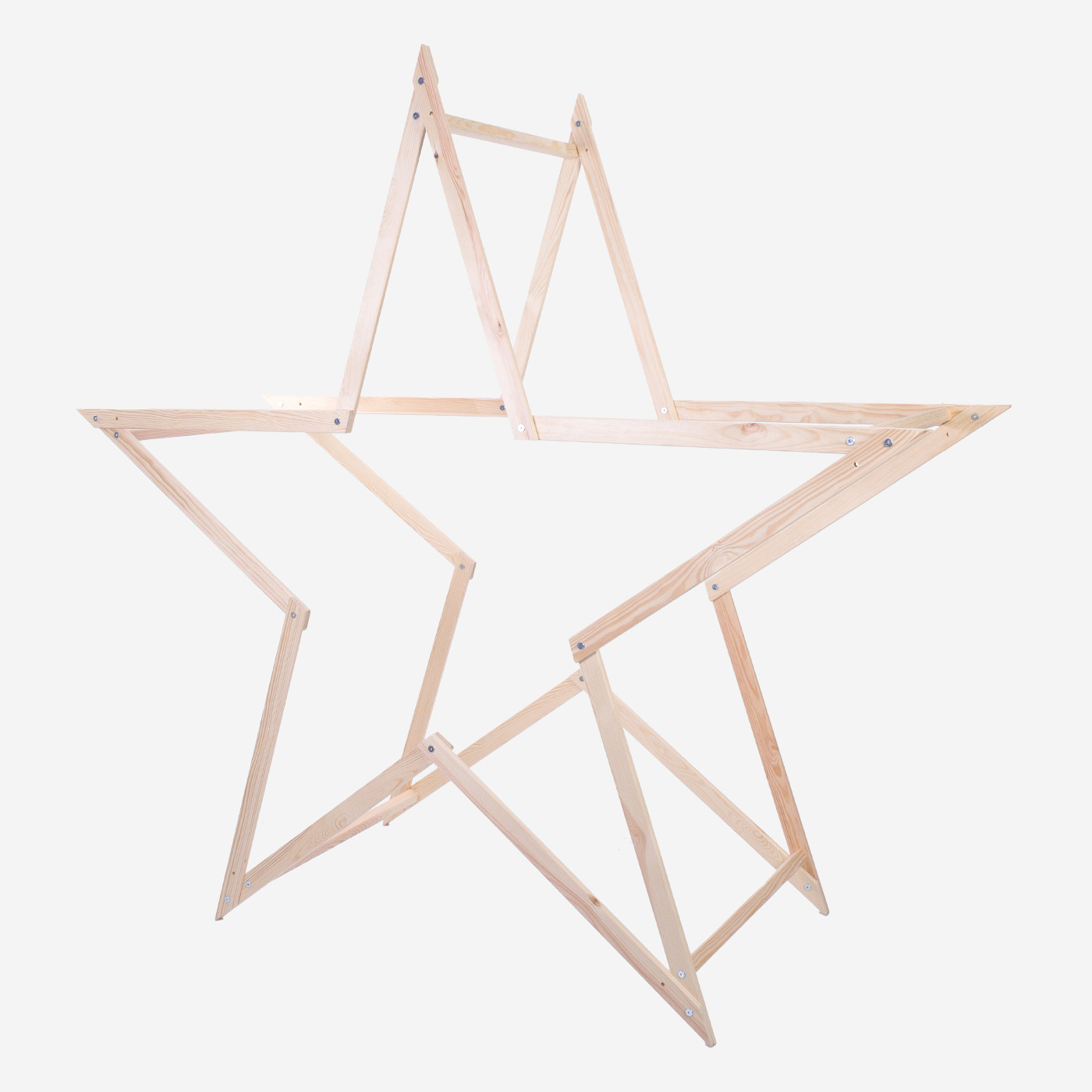 Drewniana gwiazda świąteczna Modostar™ (3 w 1) - obrazek 2