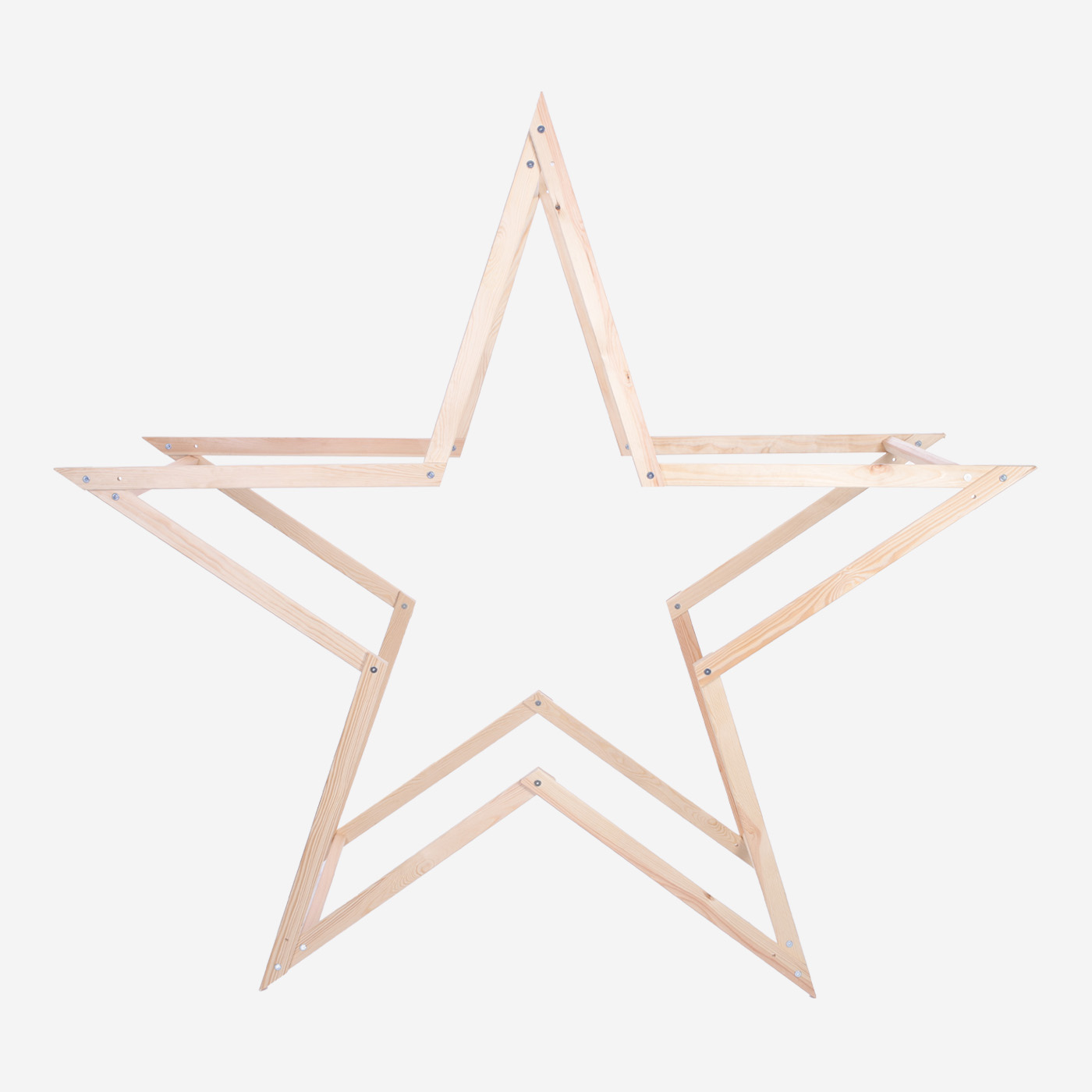 Drewniana gwiazda świąteczna Modostar™ (3 w 1)